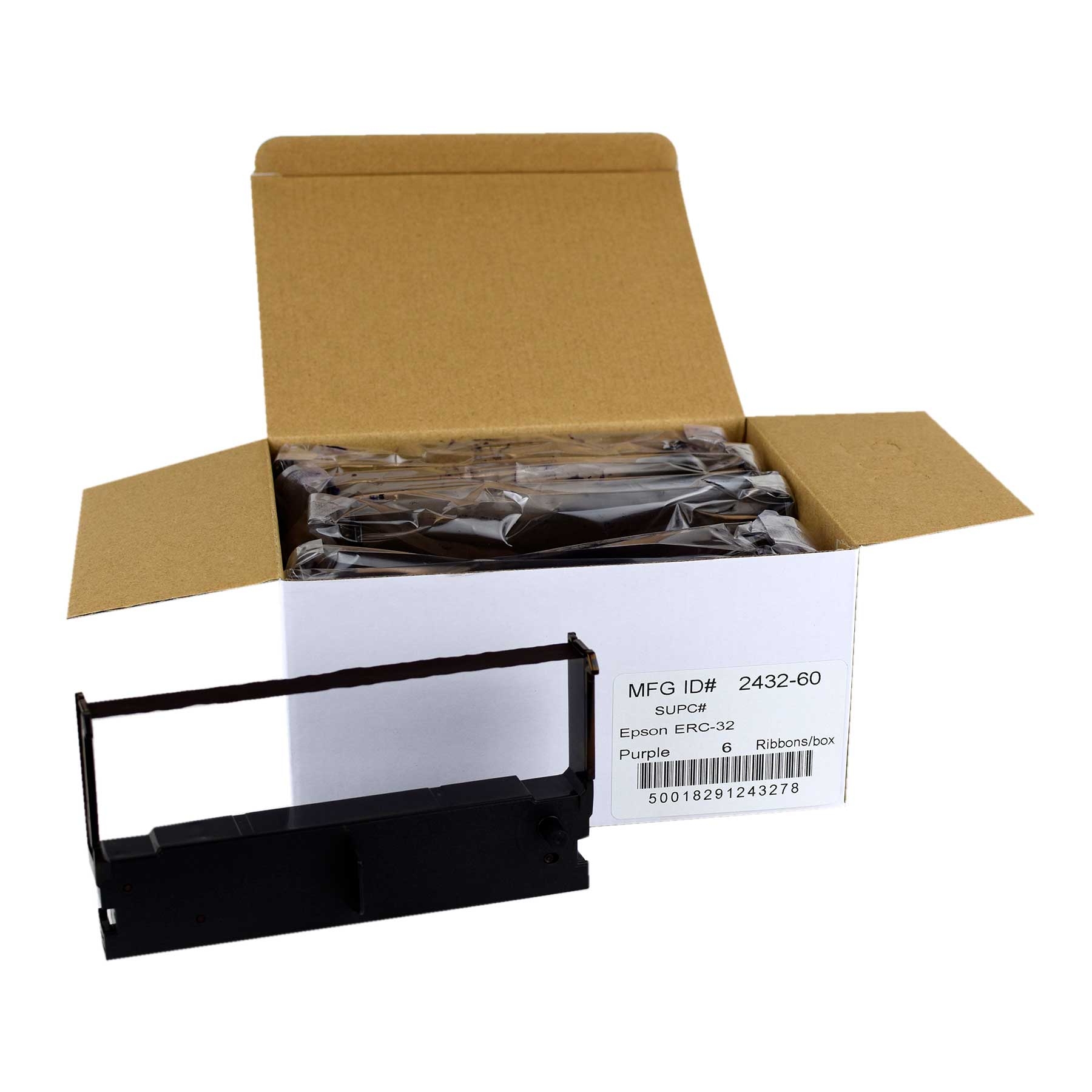 National Checking Company Tillribbons Purple Casio Register Ribbon Only -- 6 per case.