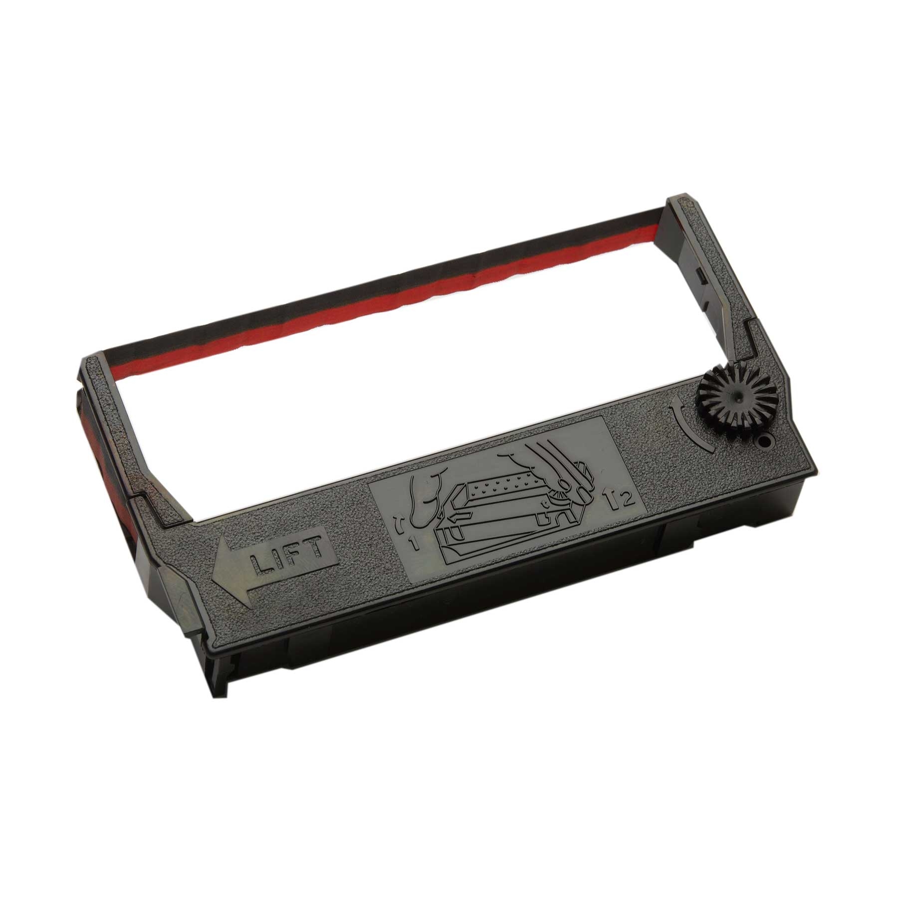 National Checking Company Tillribbons Black and Red Cartridge Ribbon Only -- 6 per case.