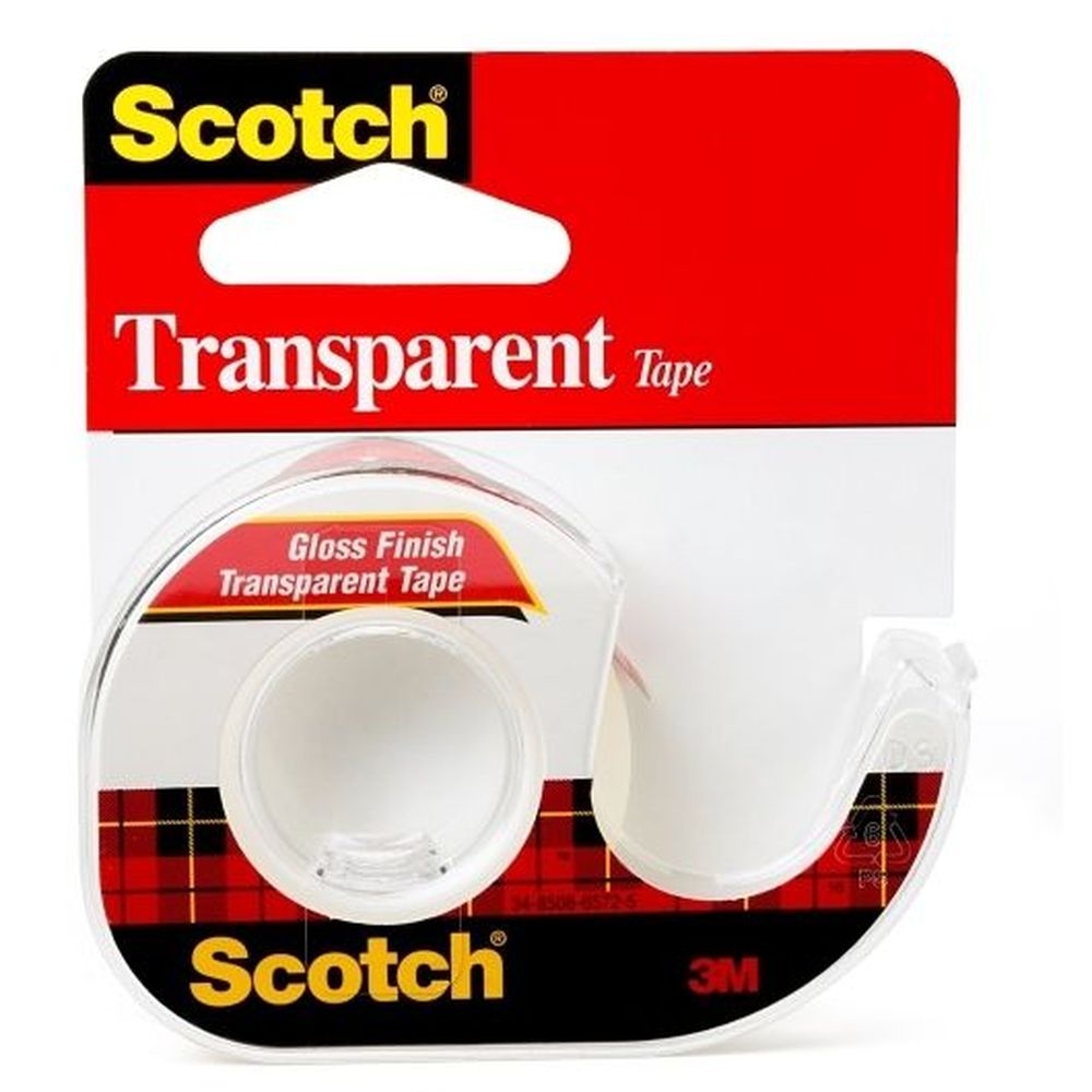 Scotch Transparent Tape, 450 inch - 144 per case