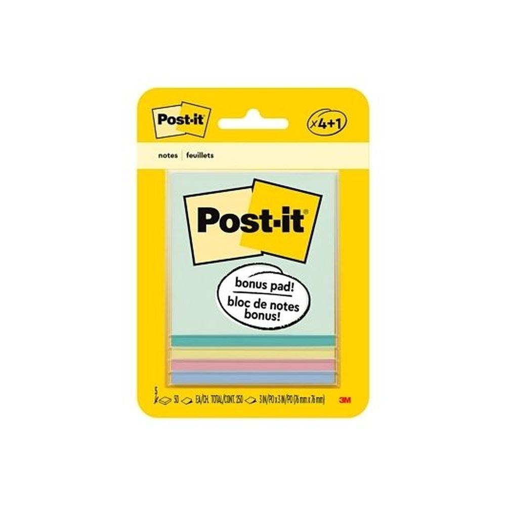 Post-It Marseille Collection Sticky Notes, 200 count - 48 per case