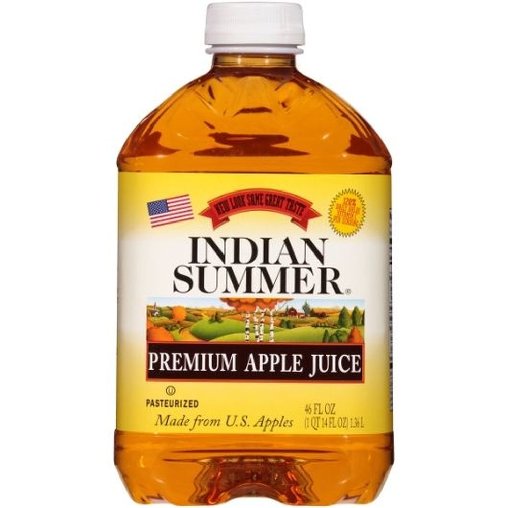 Indian Summer Apple Juice with Vitamin C, 46 Fluid Ounce -- 8 per case