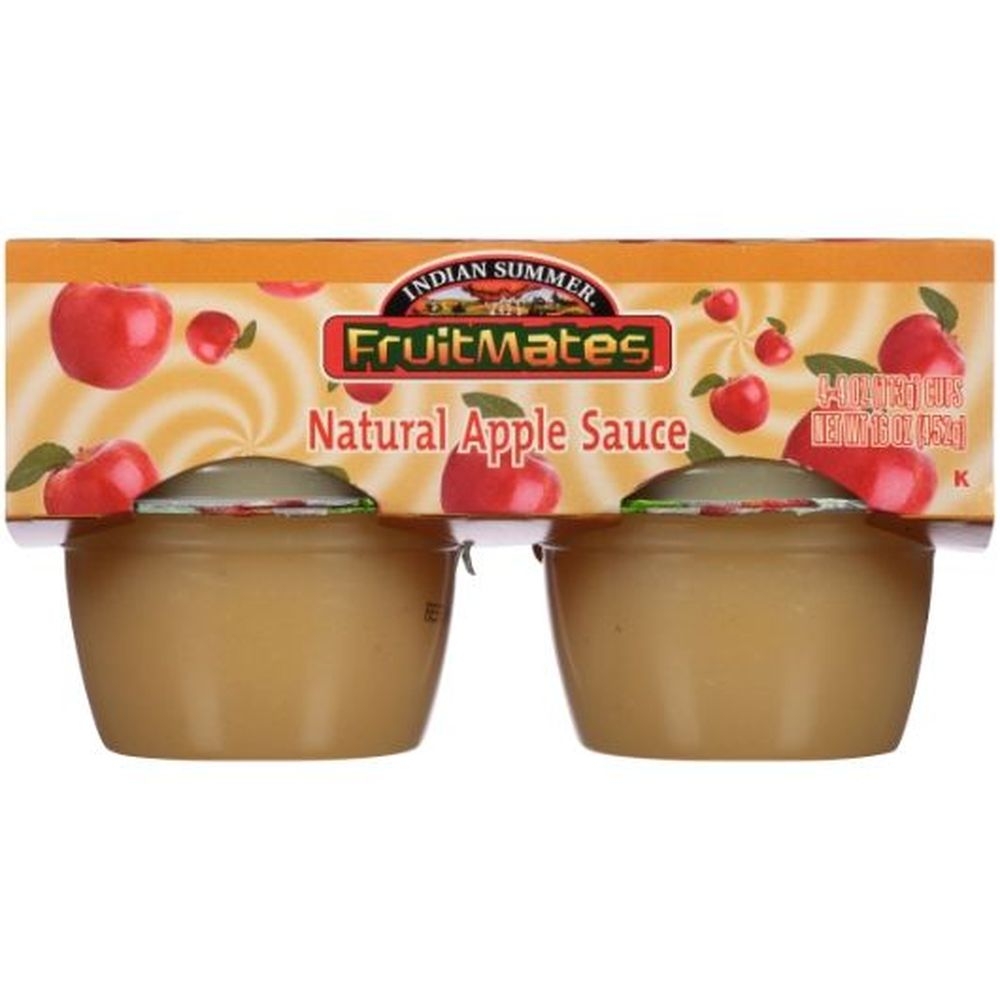 Indian Summer Fruit Mates Natural Applesauce, 16 Ounce - 12 per case