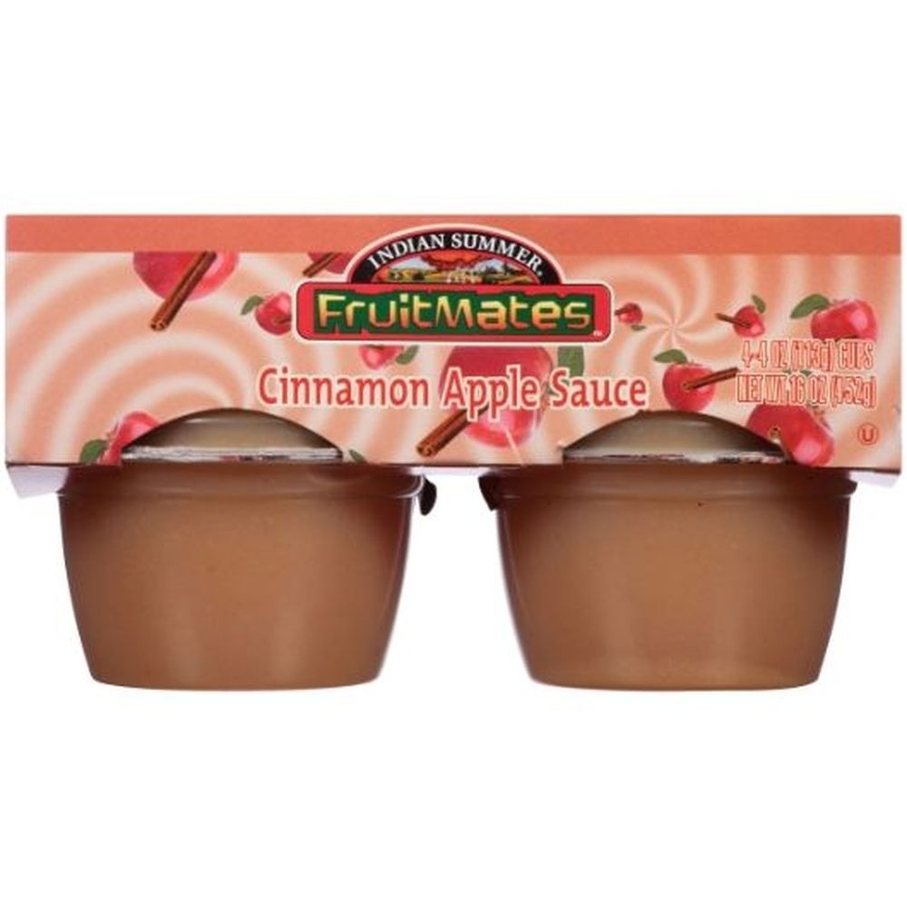 Indian Summer Fruit Mates Cinnamon Applesauce, 16 Ounce - 12 per case
