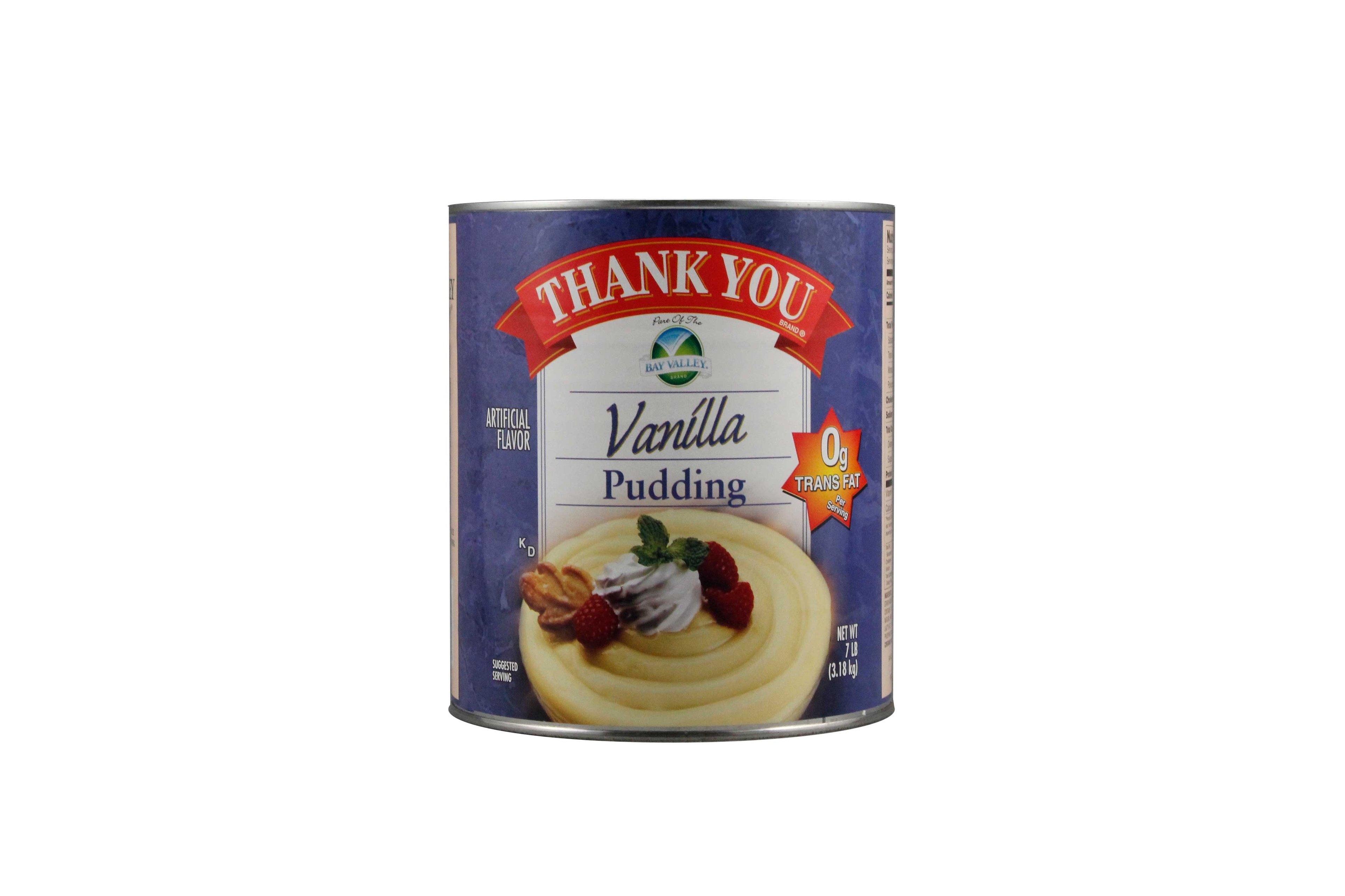 Bay Valley Foods Vanilla Thank You Pudding -- 6 cans per case.