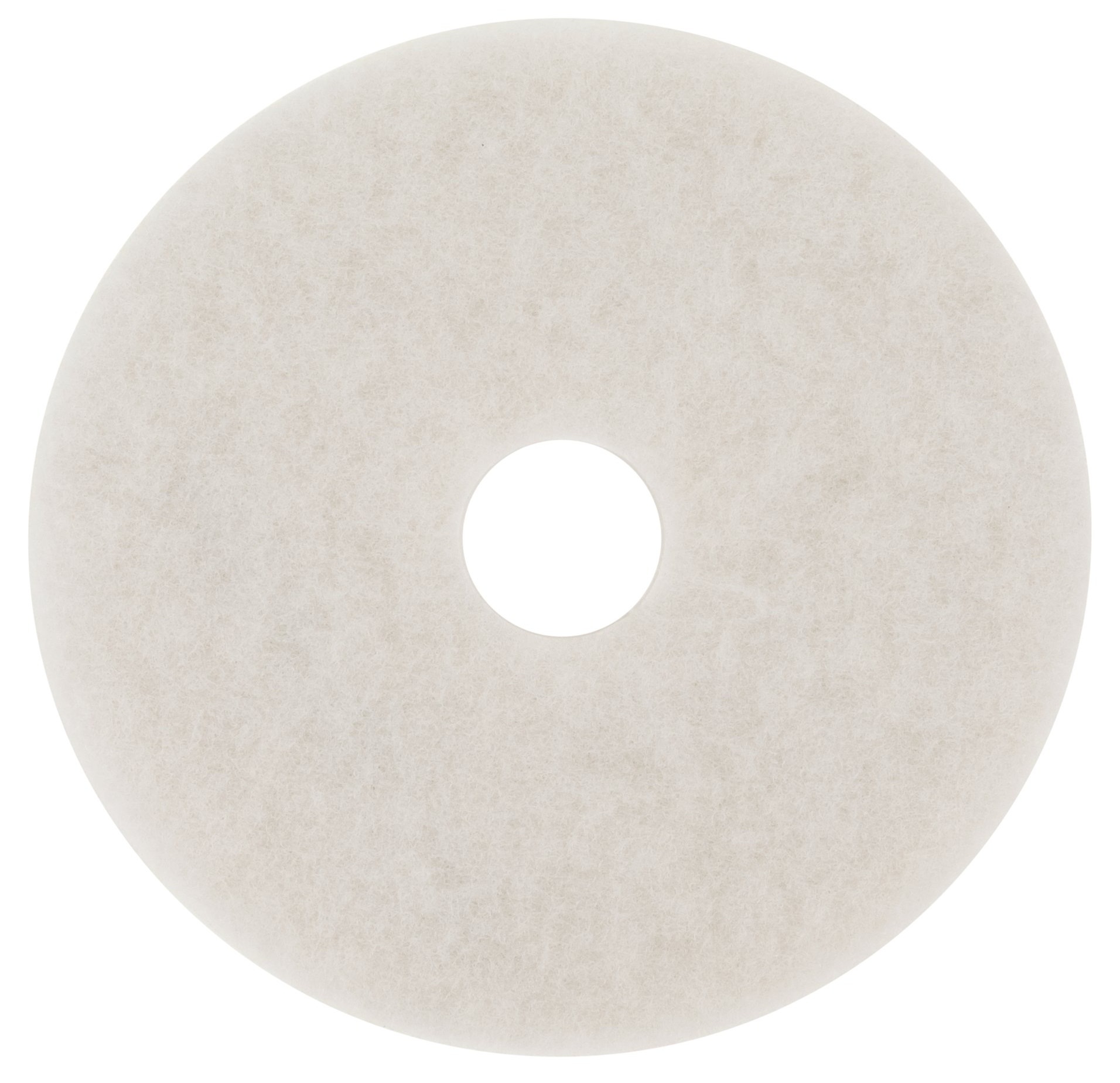 3M White Super Polish Floor Pad, 12 inch -- 5 per case