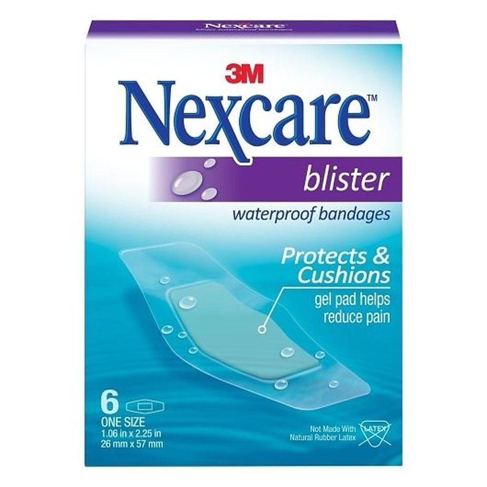 Nexcare One Size Blister Waterproof Bandages, 6 count - 4 per case