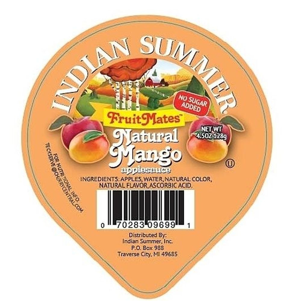 Indian Summer Mango Flavored Applesauce, 4.5 Ounce -- 96 per case