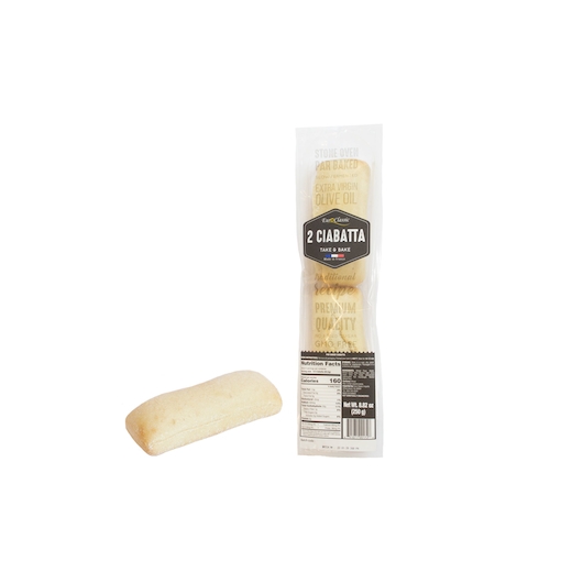Euroclassic Authentic Half Ciabatta, 4.41 Ounce -- 30 per case