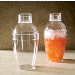 EMI Yoshi Neon Lights Clear Cocktail Shaker, 10 Ounce -- 24 per case.