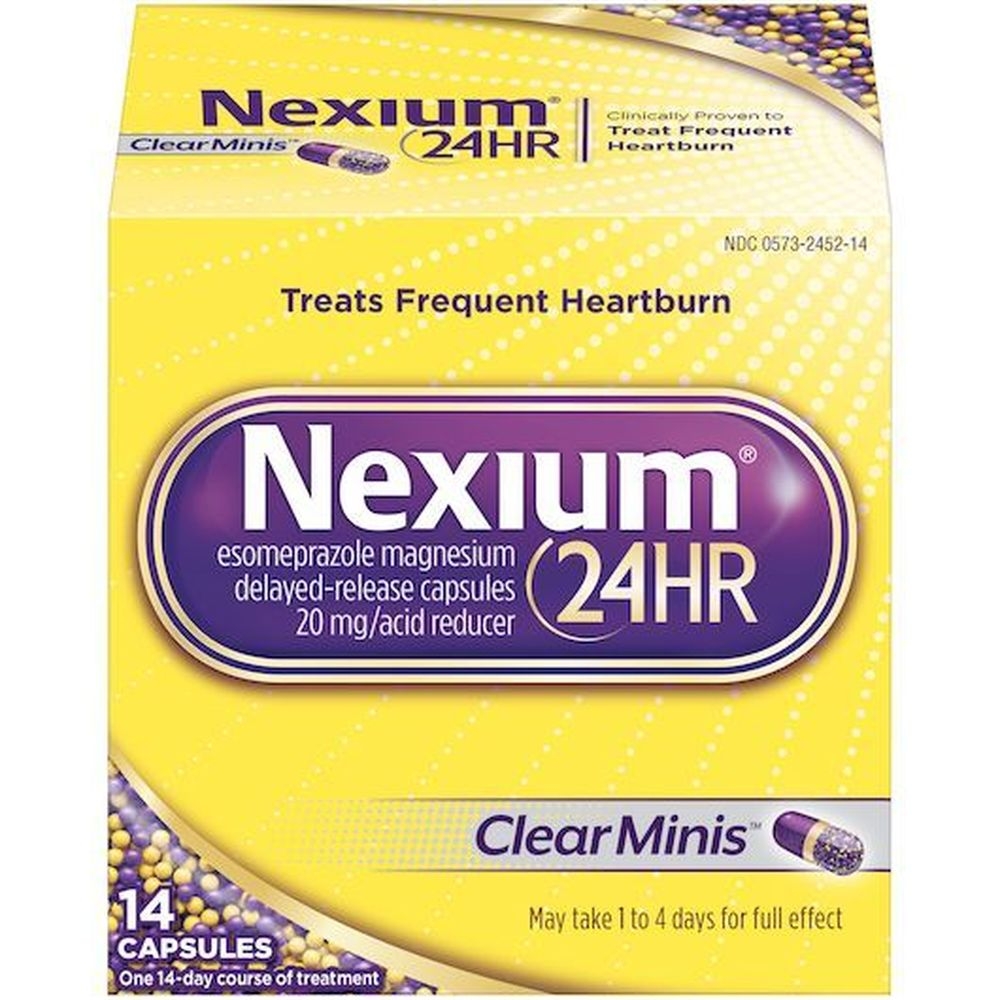Nexium 24 Hour Clear Minis Capsule, 14 count -- 24 per case