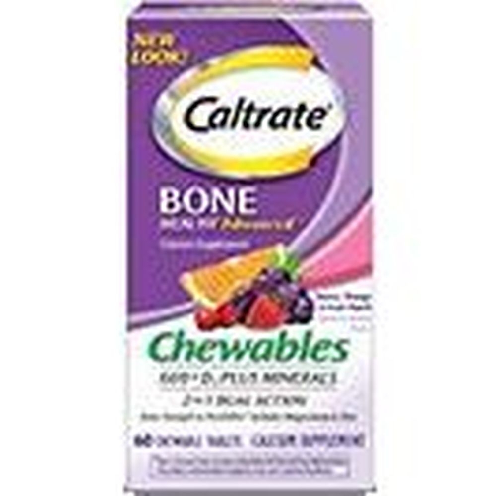 Caltrate 600+D3 Plus Minerals Chewable Tablet, 90 count -- 12 per case