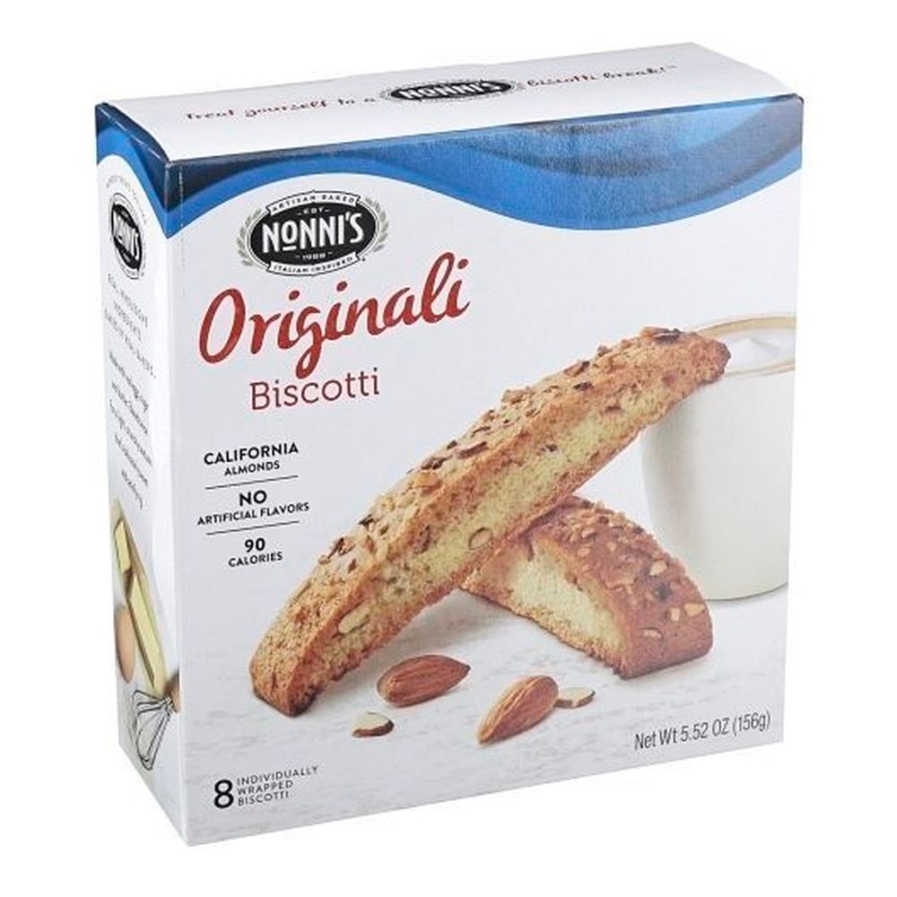 Nonnis 2 Flavors Original and Cioccolati Biscotti - Display Shipper, 48 Count