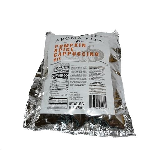 Aroma Vita Pumpkin Spice Cappuccino Mix, 2 Pound -- 6 per case