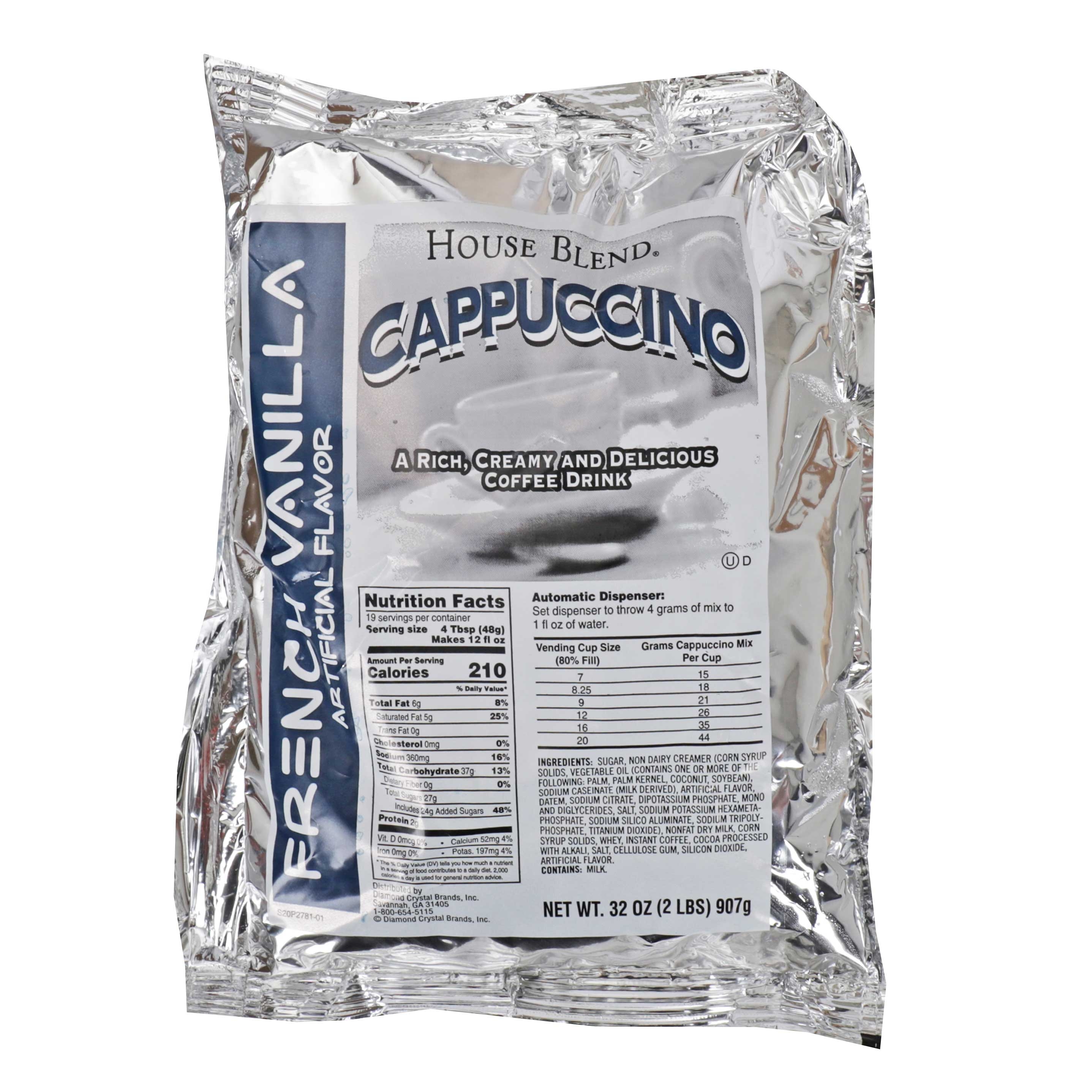 House Blend French Vanilla Cappuccino, 2 Pound