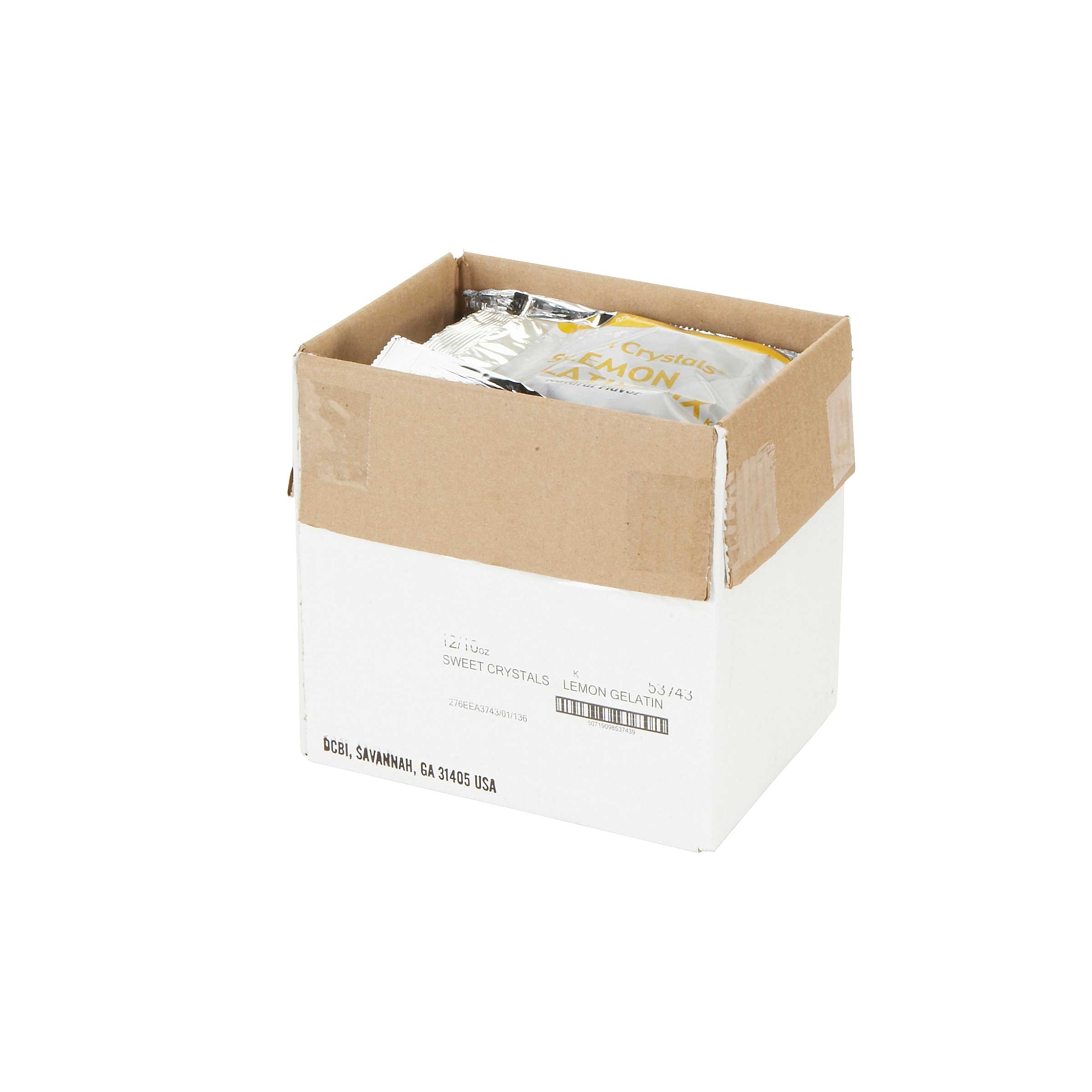 Sweet Crystals Lemon Gelatin Mix, 10 Ounce -- 12 per case.