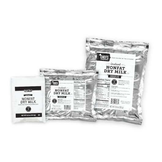 Chefs Companion Nonfat Dry Milk, 3.2 Ounce -- 8 per case