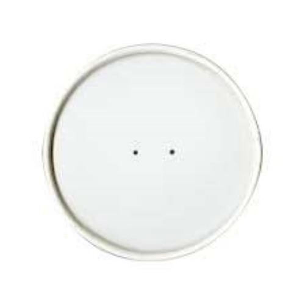 Dart White Double Sided Poly Paper Hot Soup Cup Vented Lid for 16 Ounce Food Container -- 500 per case