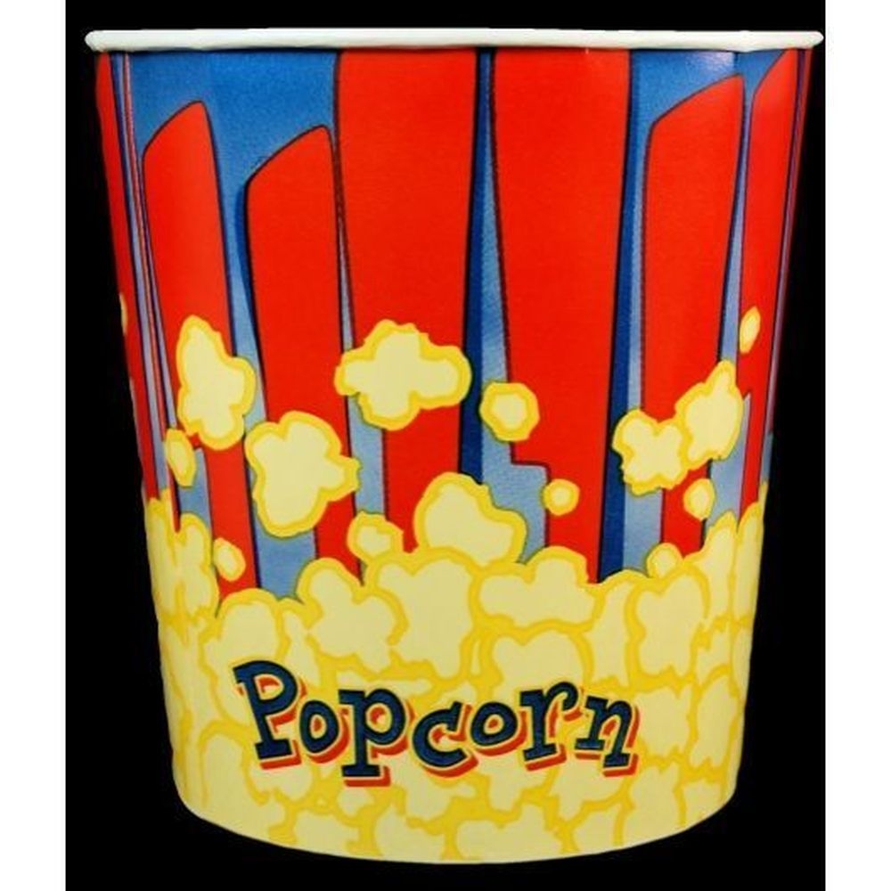 Great Western Popcorn Tub, 130 Ounce Capacity -- 300 Per Case