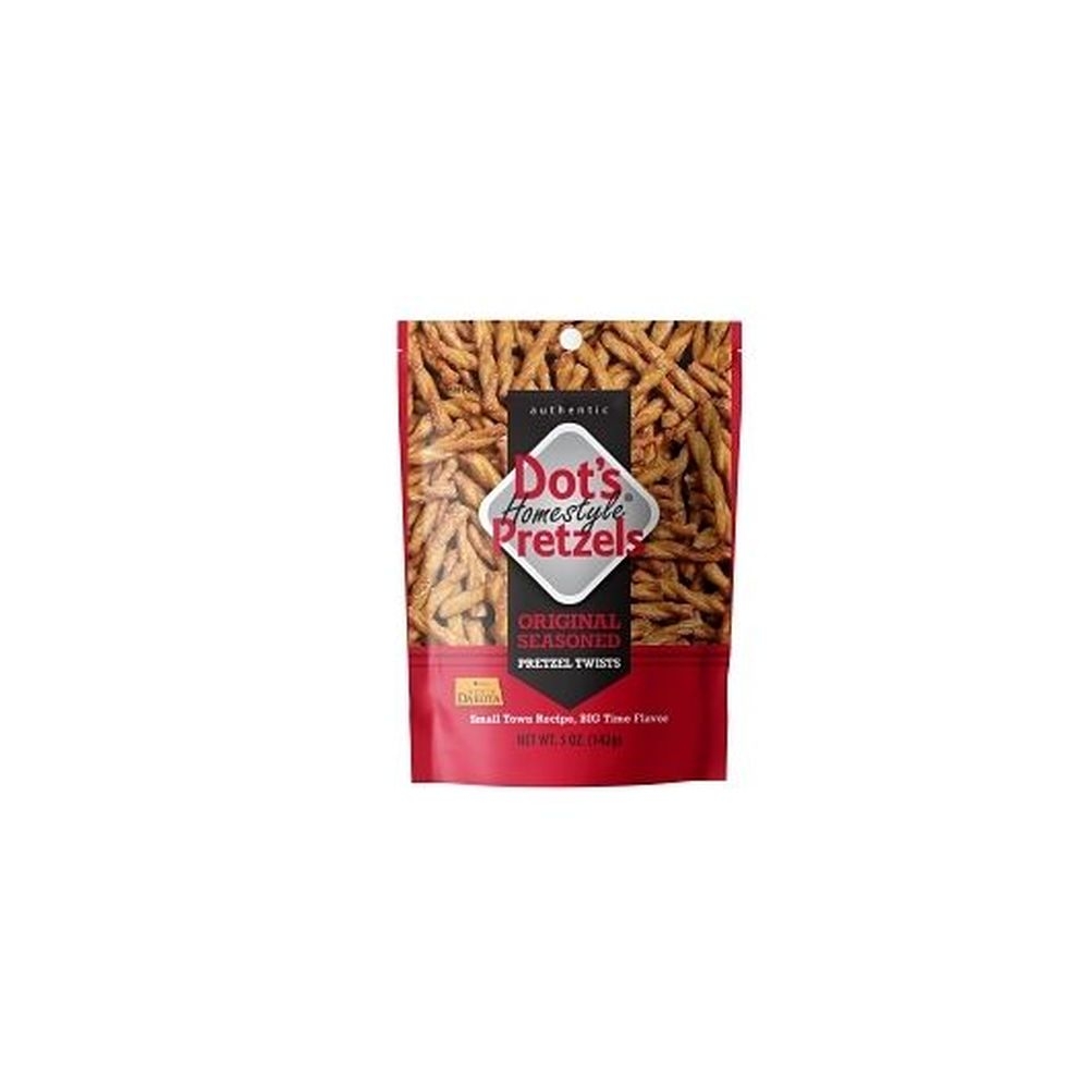 Dots Homestyle Original Seasoned Pretzel Twists, 5 Ounce Clip Strip -- 10 per case
