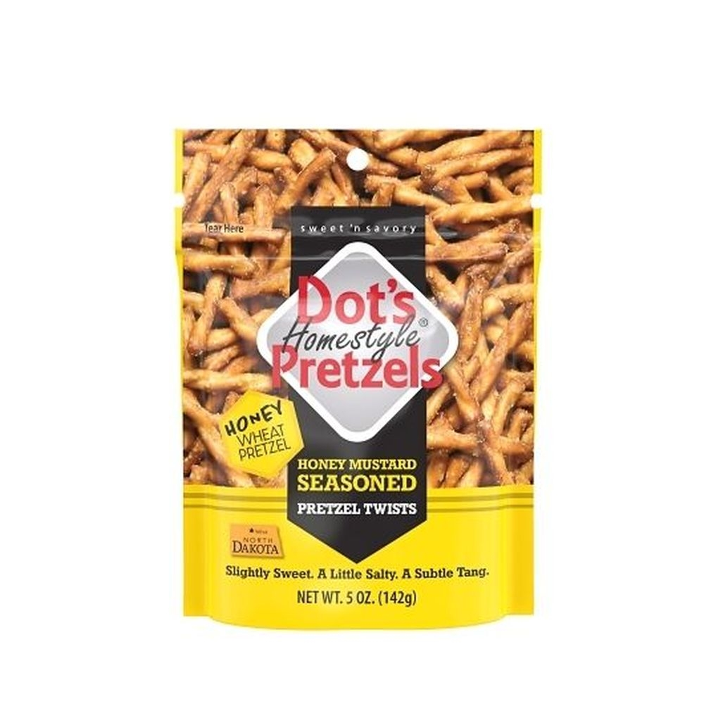 Dots Homestyle Honey Mustard Seasoned Pretzel Twists, 5 Ounce -- 10 per case