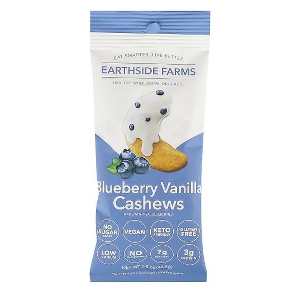 Earthside Farms Blueberry Vanilla Cashews, 1.5 Ounce -- 10 per case