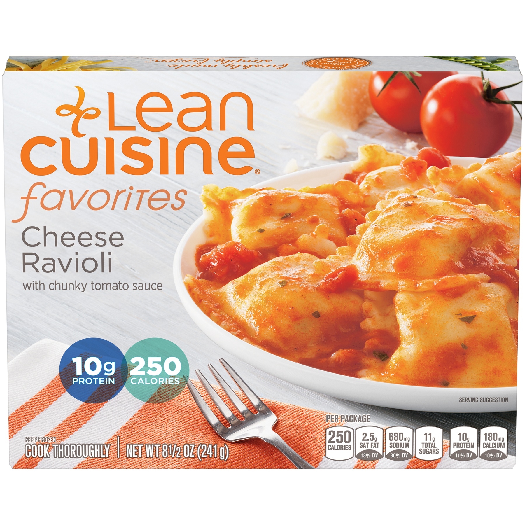 Nestle Stouffers Lean Cuisine Entree Cheese Ravioli, 8.5 Ounce -- 12 per case.