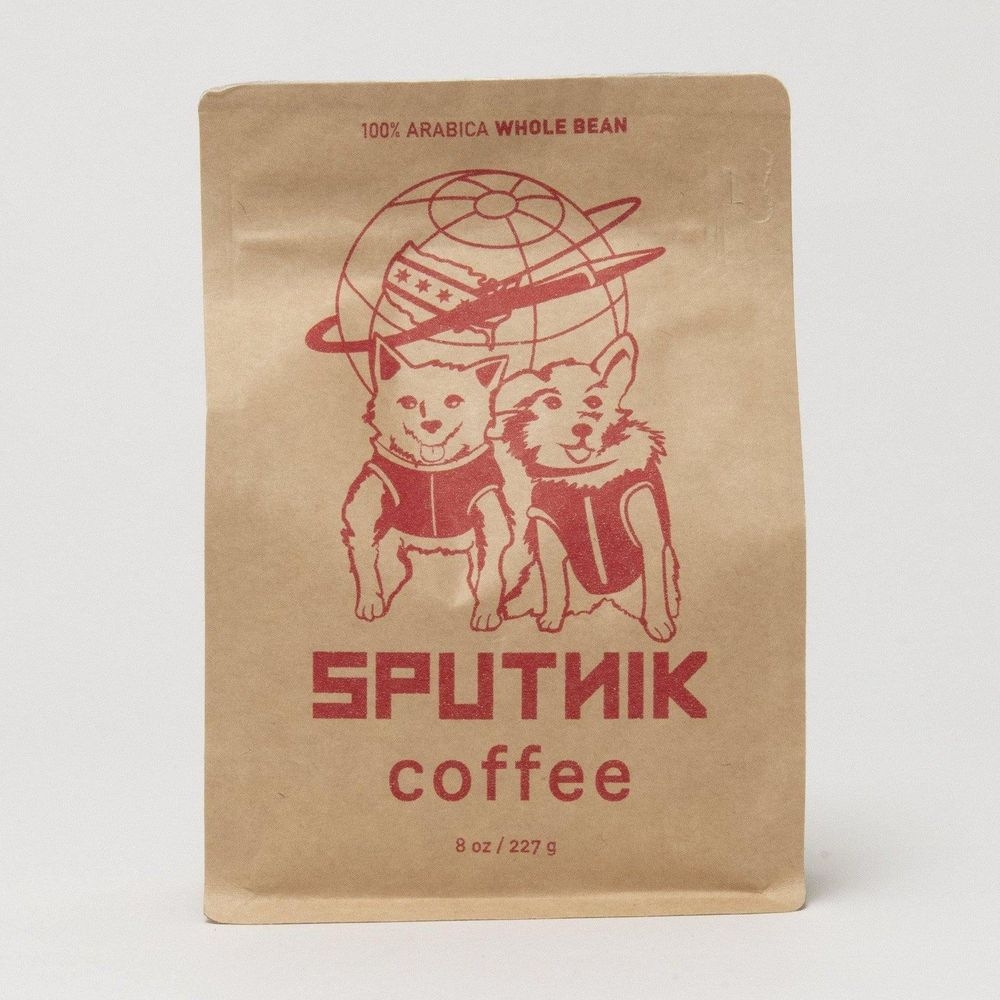Sputnik Medium Roast Whole Bean Coffee, 8 Ounce -- 6 per case