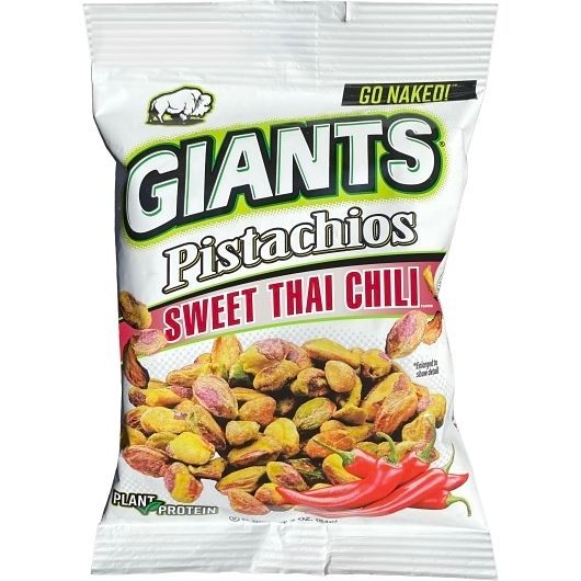 Giants Naked Sweet Thai Chili Pistachios, 3 Ounce -- 10 per case