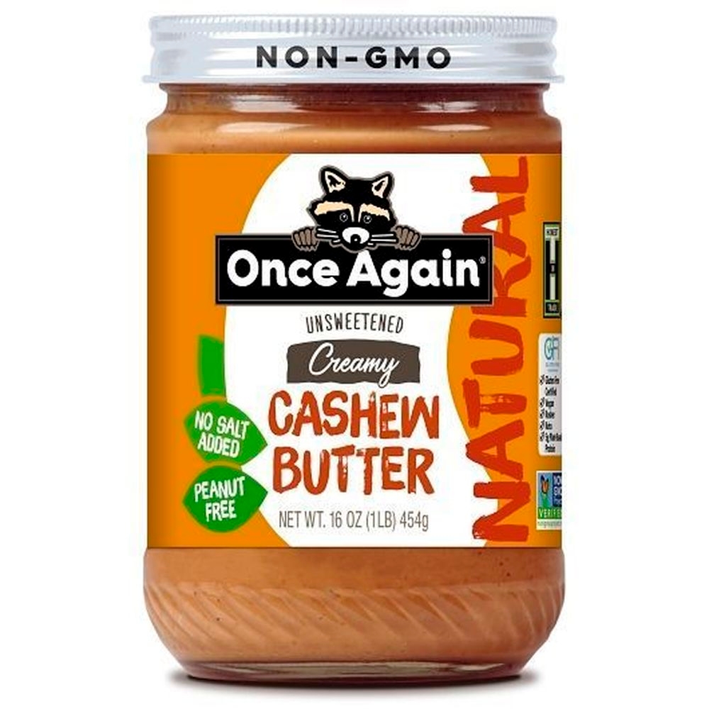 Once Again Nut Butter Creamy Cashew Butter, 16 Ounce -- 6 per case