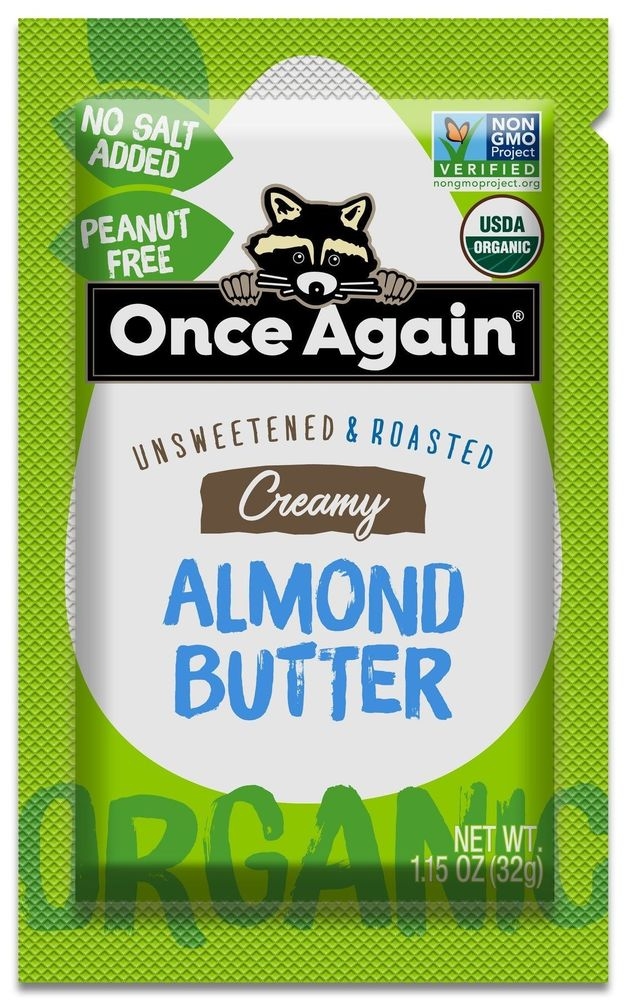 Once Again Nut Butter Organic Creamy Almond Butter - Squeeze Pack, 1.15 Ounce -- 60 per case