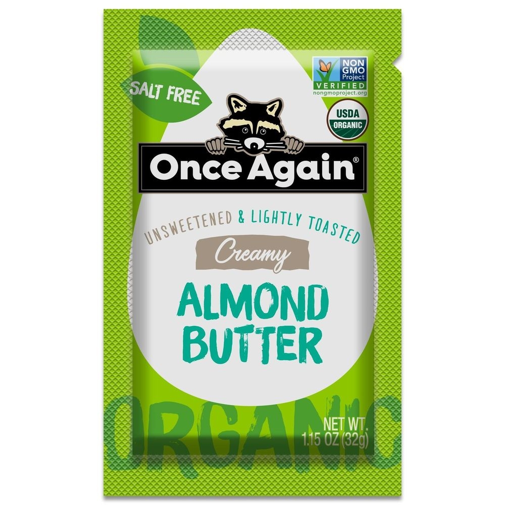 Once Again Nut Butter Organic Lightly Toasted Almond Butter - Squeeze Pack, 1.15 Ounce -- 60 per case