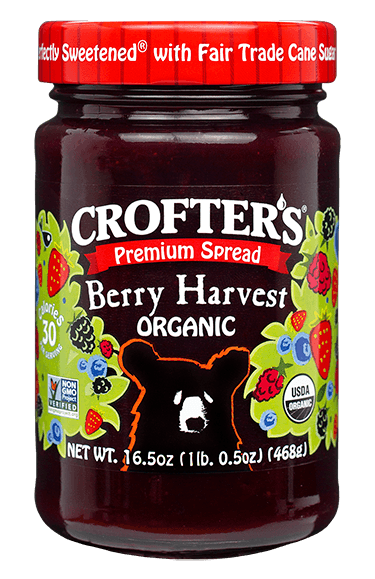 Crofters Organic Premium Harvest Berry Spread, 16.5 Ounce -- 6 per case.