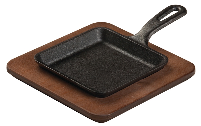 Lodge Square Cast Iron Wonder Skillet, 5 inch -- 6 per case.