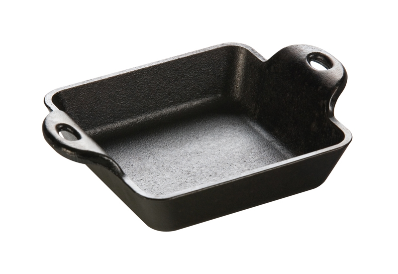 Lodge Heat Treated Cast Iron Square Mini Server, 1 inch -- 6 per case.