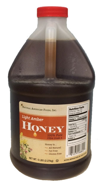 Sweet Harvest Foods Wildflower Honey, 5 Pound -- 6 per case
