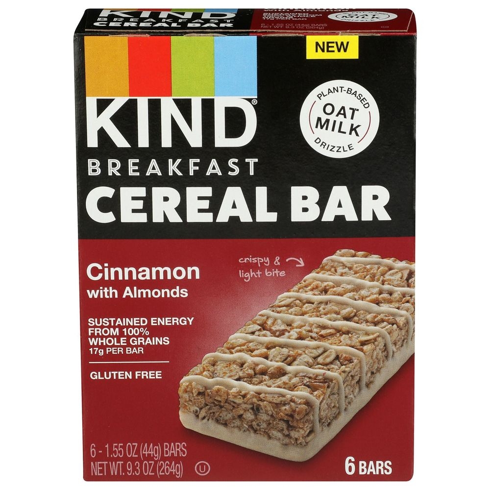 Kind Cinnamon with Almonds Cereal Bar, 1.55 Ounce -- 36 per case