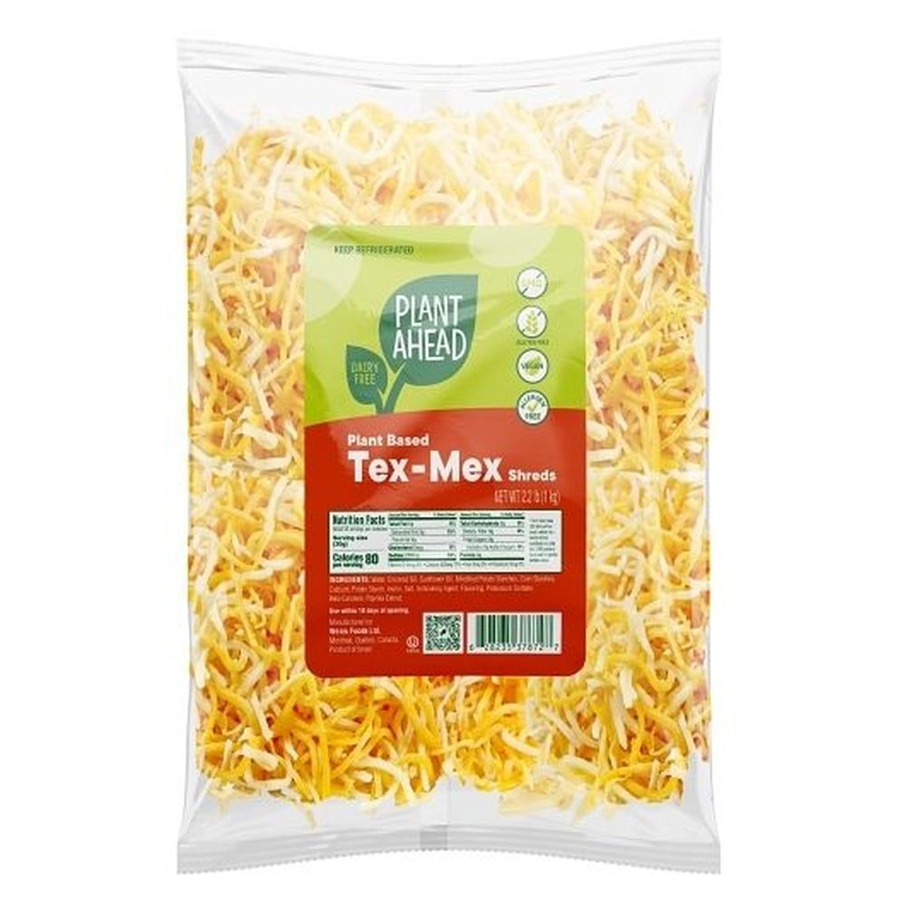 Plant Ahead Vegan Plant Based Tex-Mex Shreds, 2.2 Pound - 6 per case