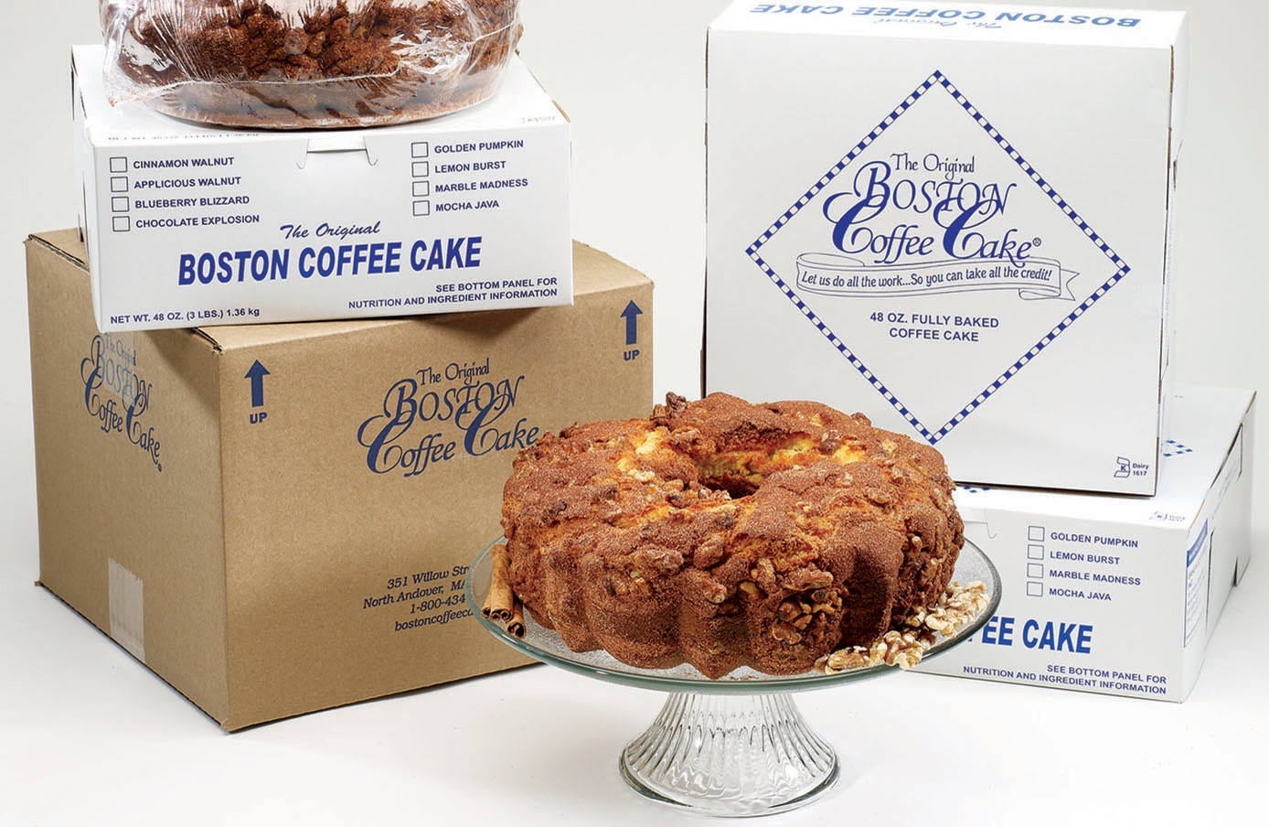 Bake N Joy Cinnamon Walnut Coffee Cake, 48 Ounce -- 2 per case.