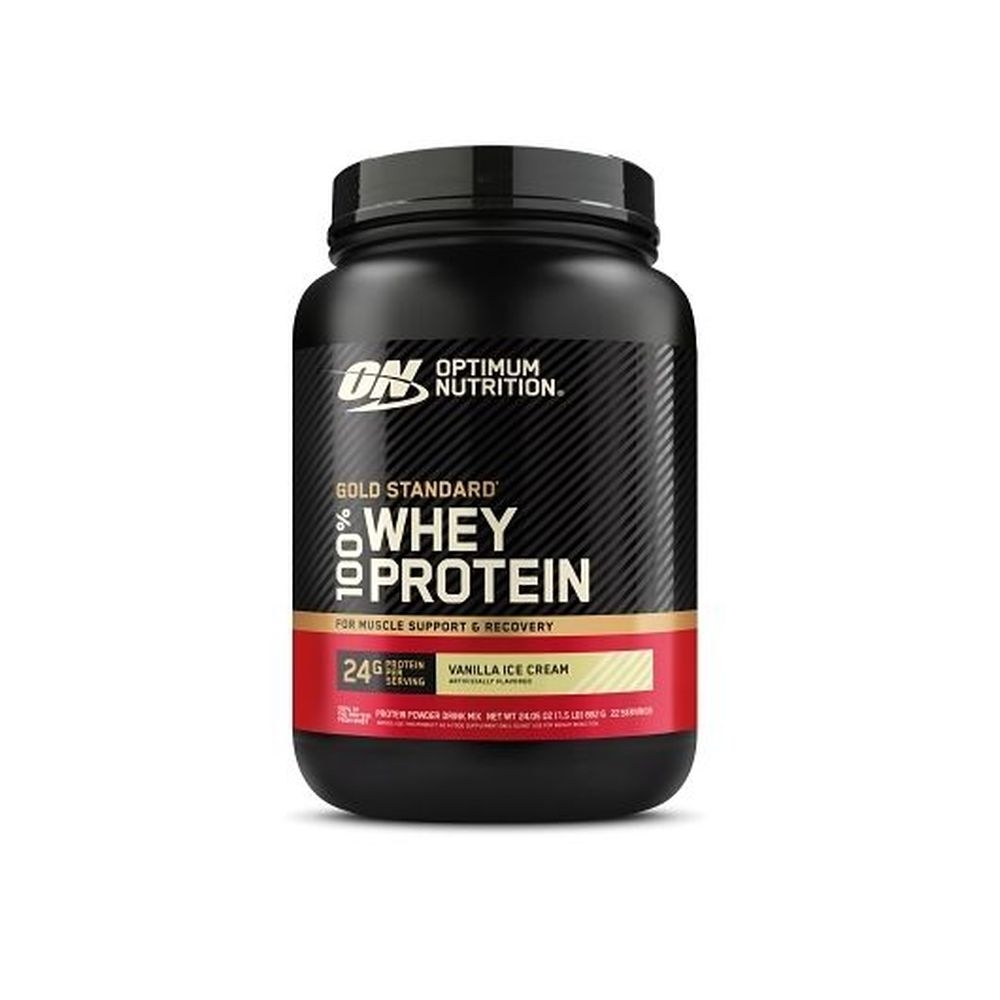 Optimum Nutrition Vanilla Ice Cream Flavor Whey Protein Powder, 1.5 Pound -- 2 per case