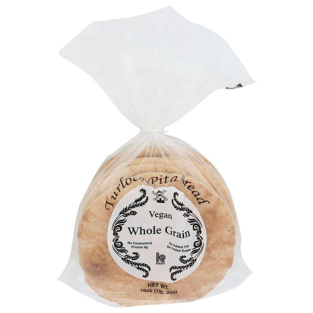 Turlock Whole Grain Pita Bread, 18 Ounce -- 18 per case