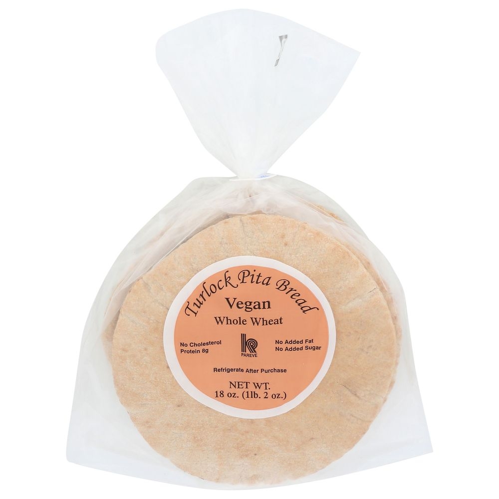 Turlock Whole Wheat Pita Bread, 18 Ounce -- 18 per case