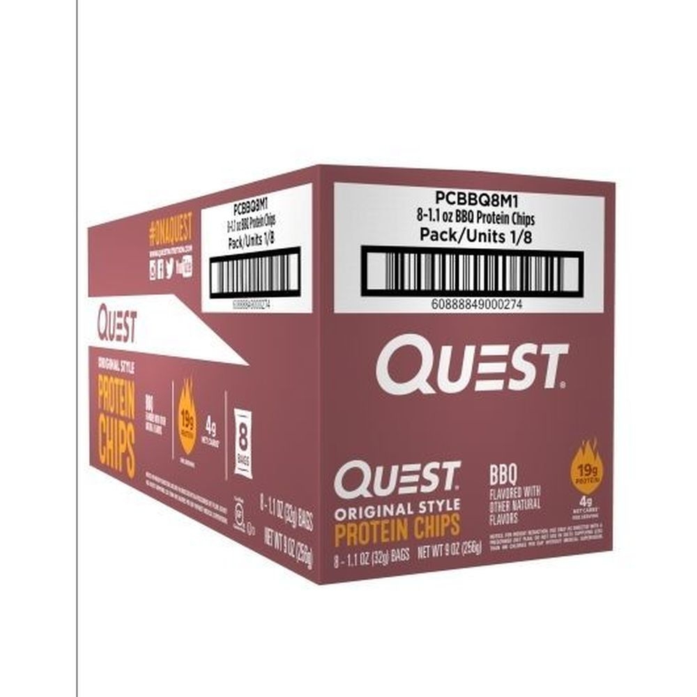 Quest BBQ Original Style Protein Chips, 1.1 Ounce -- 8 per case