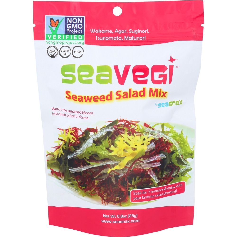 Seasnax Seaweed Salad Mix, 0.9 Ounce -- 12 per case