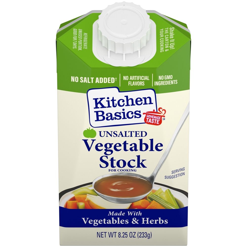 Kitchen Basics Unsalted Vegetable Stock, 8.25 Fluid Ounce -- 12 per case