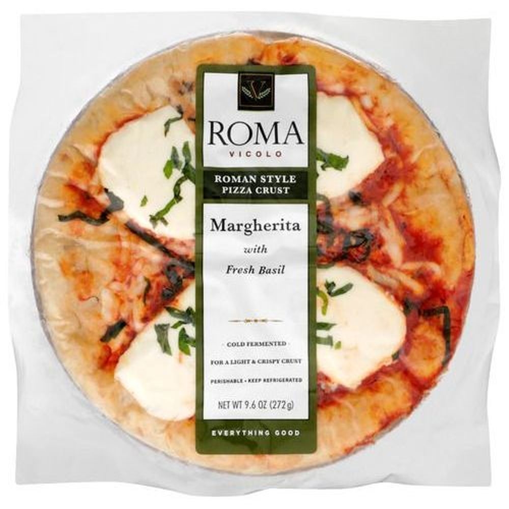 Roma Vicolo Margherita Pizza with Fresh Basil, 9.6 Ounce -- 14 per case