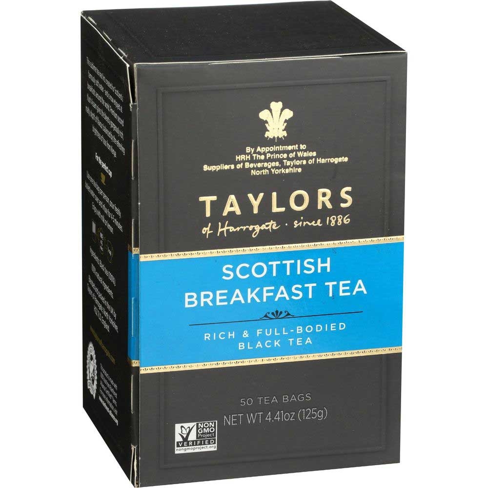 Taylors Of Harrogate Scottish Breakfast Tea - 50 tea bags per pack -- 6 packs per case