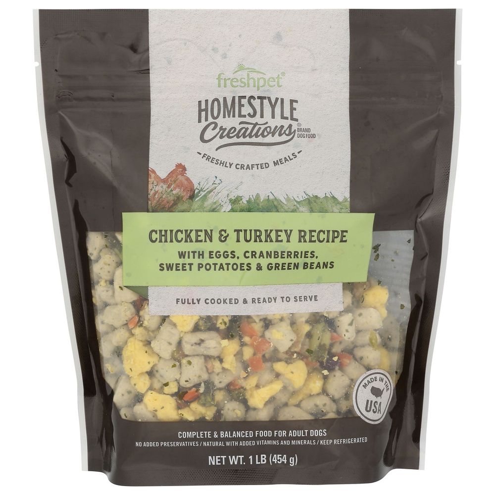 Homestyle Creations Chicken Turkey Recipe Dog Food, 1 Pound -- 6 per case