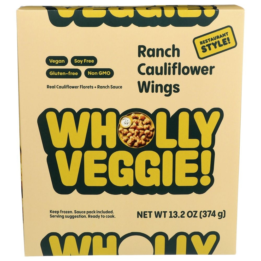 Wholly Veggie Ranch Cauliflower Wings, 13.2 Ounce -- 8 per case