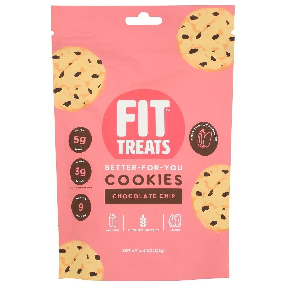 Fit Treats Chocolate Chip Cookies, 4.4 Ounce -- 10 per case