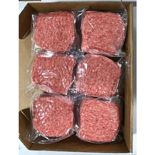 Big City Ground Beef Round, 5.3 Ounce -- 36 per case.